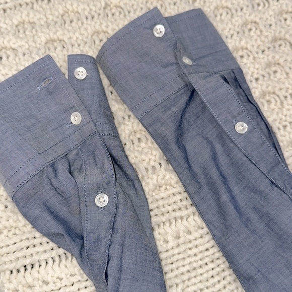 J Crew size medium blue tunic top - Picture 3 of 5